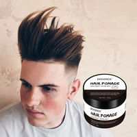 Pomade pour cheveux à tenue forte à base d'huile sans accumulation, produit de coiffage lissant pour cheveux, contrôle des ondulations 360°, pour hommes, marque privée