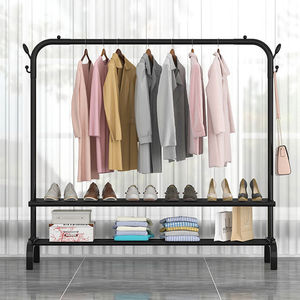 Perchero de pie para ropa, perchero rectangular resistente y grueso para uso doméstico, organizador de ropa para balcones pequeños - Product Image 3