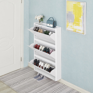 <span class=keywords><strong>Meuble</strong></span> de maison de haute qualité Armoire à chaussures en acier avec 3 tiroirs et 3 portes - Product Image 1
