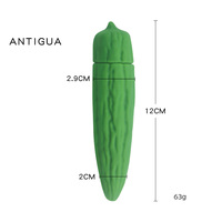 Vibrateur Masseur à Piles Mini Baguette Vibrante AV, Godemiché Vibrant en Forme d'Aubergine, Jouet Sexuel Fruits et Légumes, Vibrateur pour Masturbation Féminine