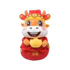 ओएम अनुकूलन योग्य चीनी नए साल गोल्डन ऑक्स प्लग खिलौना कॉर्पोरेट उपहार धन-ला राशि लाने वाली राशि-राशि-राशि को लाने वाली राशि - Product Image 6