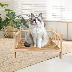 Casa <span class=keywords><strong>para</strong></span> <span class=keywords><strong>Mascotas</strong></span> Desmontable con Camas de Madera <span class=keywords><strong>para</strong></span> Perros y Gatos, Diseño que Ahorra Espacio <span class=keywords><strong>para</strong></span> <span class=keywords><strong>Apartamentos</strong></span> - Product Image 2