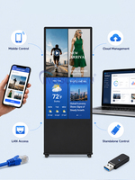 INGSCREEN Tótem de Señalización Digital Vertical Independiente de 43, 50 y 55 Pulgadas con Sistema Android 11 para Orientación en Centros Comerciales