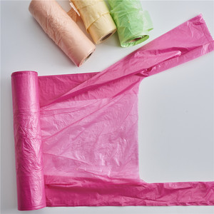 Disposable Garbage Bags Waste Bags for Home & Office Use, Flat-Bottom With Tie Handle T-Shirt Bags, Durable and Easy to Carry. - Product Image 2