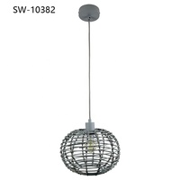 Nouvelle tendance, lampe suspendue en rotin faite à la main, lanterne de style chinois, lampe suspendue pour la maison, le café, le restaurant, l'hôtel