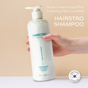 HAIRSTRO 500mL Shampooing anti-chute de cheveux Soin du cuir chevelu à l'acide salicylique Biotine Caféine Non-Sulfate Contrôle des pellicules Forme liquide - Product Image 2
