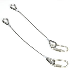 U-образный резьбовой конец в сборе металлический стальной провод хвостовой задвижной кабель с фитингами - Product Image 2