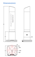 Lampu Sinyal Menara Akrilik ONN M4Y dengan Logo Kustom dan Alas Aluminium Lipat RYGB dalam 1 Lapisan DC 12V/DC 24V/AC 220V