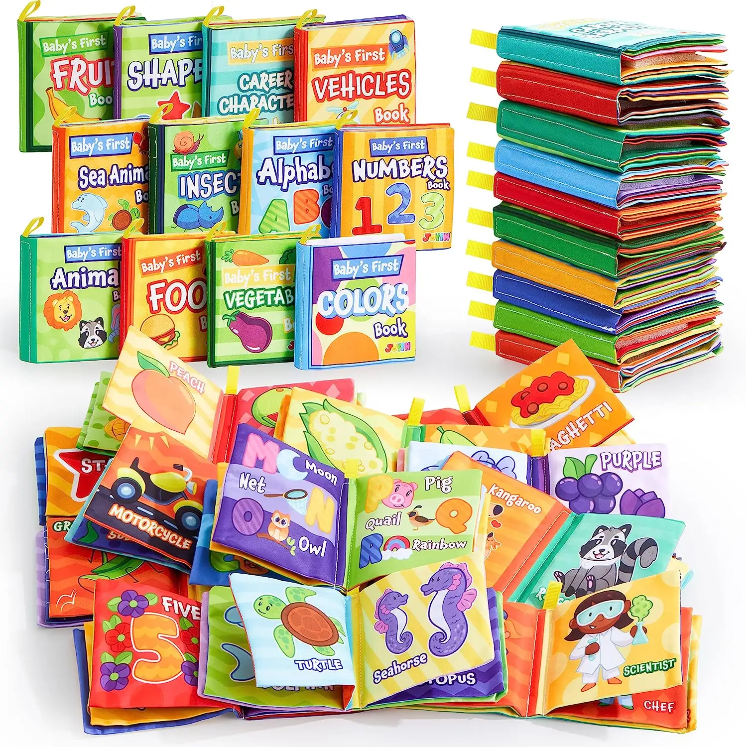 بيع بالجملة ألعاب تعليمية في مرحلة الطفولة المبكرة للأطفال ألعاب كتب قماش تعمل باللمس للأطفال الصغار كتب قماش التحفيز الحسي لحديثي الولادة
