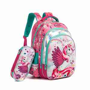 Mochila para niños con cremallera Mochila de viaje Mochilas escolares impermeables Conjunto de mochila informal para estudiantes - Product Image 1