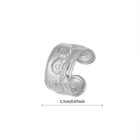 Bague Gaovo tendance en acier inoxydable avec zircon, plaquée or 18 carats, cadeau de mariage, motif océan, pour la création de bijoux unisexe
