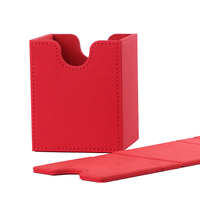 Boîte de rangement pour cartes de jeu en cuir PU de haute qualité, personnalisée, 100% imperméable, ODM, boîte de rangement pour cartes de jeu en cuir PU