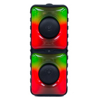 Altavoz de Karaoke, Altavoces Grandes para Fiestas al Aire Libre, Altavoz Bluetooth Dual de 4 Pulgadas con Micrófono para KTV Familiar