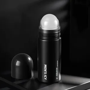30ml 50ml White Black Empty Refillable Deodorants Lotions Roll On bottle Plastic Bottles for Serum Perfume