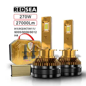 R23 High Power 27000Lm 270W 4575 CSP Chip LED Headlight Bulb 12V 24V 9005 9006 LED High Low Beam H11 H7 H4 Car Led Headlight H7