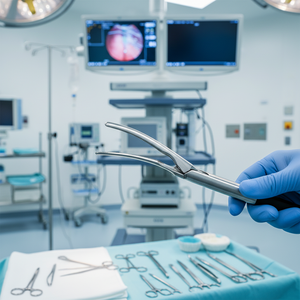 DEBAKEY Curved Grasper Atraumatic 5mm Diameter 33cm Length Stainless Steel <b>Plastic</b> Manual Laparoscopic Bariatric Instruments - Product Image 3