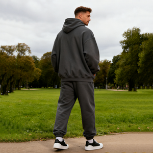 TKAN374 Venta al por mayor 500gsm Unisex Sudadera con capucha Custom Streetwear Oversized Fleece Drop Shoulder 100% Algodón French Terry Hoodie Hombre - Product Image 3