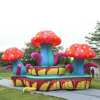 Grand champignon gonflable lumineux de 8 m pour extérieur, personnalisé, pour festivals de musique, accessoires de décoration, modèle de champignon gonflable LED de grande taille