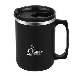 Vaso de <span class=keywords><strong>café</strong></span> de acero inoxidable 304 elegante al por mayor con mango duradero para <span class=keywords><strong>café</strong></span> caliente o helado - Product Image 1