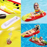 Planche de surf gonflable en PVC pour enfants, motif fruits, jouet d'été pour la plage, ski nautique, taille personnalisée 106x52cm
