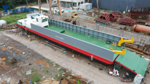 China Manufacturer Custom 100-1000 Ton Steel Deck Cargo <strong>Barge</strong> Ship for <strong>Sand</strong> and Cargo Transportation - Product Image 6
