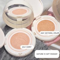 Gege Bear Foundation cair dua lapis, penjualan laris 2 dalam 1 Cushion Essence pelembab dasar riasan & Concealer wajah-krim BB & CC