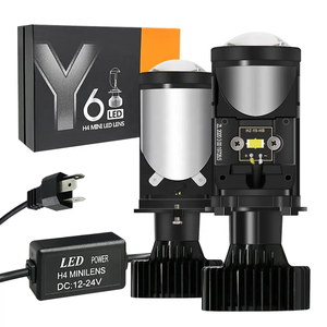 Y6D 30000LM Led <span class=keywords><strong>mini</strong></span> H4 35W 6000K LED Proyector Lente bombillas para RHD/LHD Faro importado Led Y6 Y7 Luces Led Faros Bombilla - Product Image 1