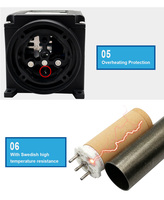 Élément chauffant en céramique haute résistance à la température 145.437 400V 5500W pour chauffage à air chaud pour la fabrication de gobelets en papier WAIRHEAT