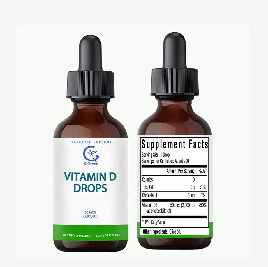 OEM Vitamin D Drops for Baby Kids and Adults Pure Liquid D3 immune system skin bones & teeth breastfeeding moms kids and adults