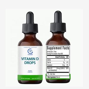 Bebek çocuklar ve yetişkinler için OEM D vitamini damla saf sıvı <span class=keywords><strong>D3</strong></span> bağışıklık sistemi cilt kemikleri ve diş emzirme anneler çocuklar ve yetişkinler - Product Image 1
