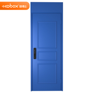 Porte de sécurité personnalisée intelligente anti-effraction, ignifuge et insonorisée, type européen, en acier métallique, bleue, prix d'usine - Product Image 1