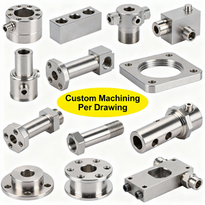 Pièces métalliques usinées CNC sur mesure de haute précision, pièces en acier inoxydable, micro-usinage de matériaux métalliques, pièces personnalisées CNC - Product Image 1