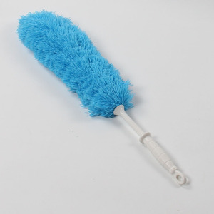 Plumeau coréen en fibres naturelles vert, jaune, rose, bleu ciel – Outil de nettoyage de bureau écologique - Product Image 5