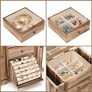 Wholesale 4 <b>Pack</b> Nesting Unfinished Pine Wood Modern Flexible Storage <b>Crates</b> OEM ODM Custom Logo Stackable Handles Kitchen - Product Image 4