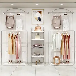 服装店铺室内设计服装展示架服装机架显示衣服