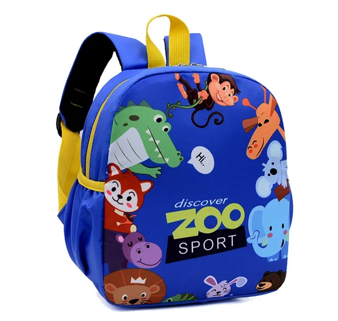 New Kindergarten Bag Girl And Boy Cartoon Dinosaur Zoo School Bag Backpack