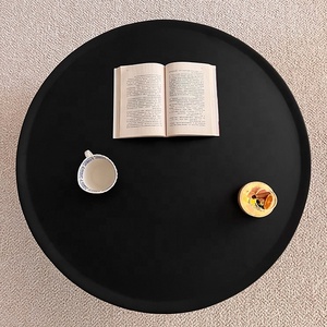Zayshine Italian Modern FRP Base Coffee <strong>Table</strong> FRP Countertop <strong>Circle</strong> Living Room Furniture Set Metal Feet Simplicity Teapoy - Product Image 6