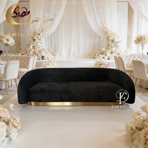 Muebles para Bodas, Sofá de Dos Plazas, Tapizado en Terciopelo, Estilo Nórdico Moderno, para Novios, Uso en Hoteles, Forma Personalizable, Marca Feidao - Product Image 2