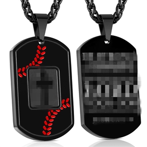 Nouveau produit transfrontalier très demandé : Collier pendentif pour homme de la marque Cross Army, style sportif polyvalent, très prisé en Europe. - Product Image 5