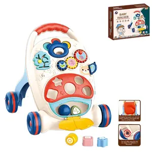 Multifunzionale Baby learning walking illumination game toy toddler infant walker toy