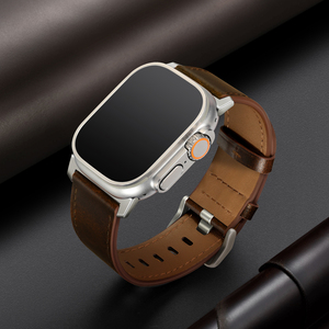 Caccia all'olio marrone in vera <span class=keywords><strong>pelle</strong></span> <span class=keywords><strong>cinturino</strong></span> per <span class=keywords><strong>apple</strong></span> <span class=keywords><strong>Watch</strong></span> Band 42/44/45mm in vera <span class=keywords><strong>pelle</strong></span> bovina <span class=keywords><strong>cinturino</strong></span> Smart <span class=keywords><strong>Watch</strong></span> <span class=keywords><strong>cinturino</strong></span> in <span class=keywords><strong>pelle</strong></span> - Product Image 6