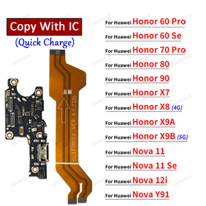 Port de charge en gros pour Huawei <span class=keywords><strong>Honor</strong></span> 60 70 80 90 Pro Se <span class=keywords><strong>Honor</strong></span> X7 <span class=keywords><strong>X8</strong></span> X9A X9B 4G 5G Nova 11 Se 12i Y91 câble flexible de téléphone portable - Product Image 1