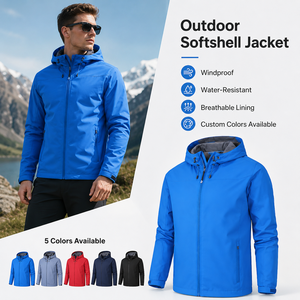 Sudadera con Capucha y Logotipo Personalizado, Chaqueta Impermeable y Cortavientos de Forro Polar para Hombre y Mujer, Chaqueta de Invierno para Actividades al Aire Libre - Product Image 1