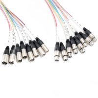 Cable Snake XLR Profesional de 8 Canales, 5 Metros, Macho a Hembra, Cable de Conexión de Audio de Alta Resistencia para Mezclador, Altavoz, Amplificador, Escenario