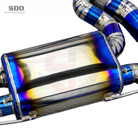 Tuyaux d'échappement arrière en titane bleu SD pour BMW M2 G87 3.0T 2023+ Système d'échappement performance Silencieux à valves électroniques Racing