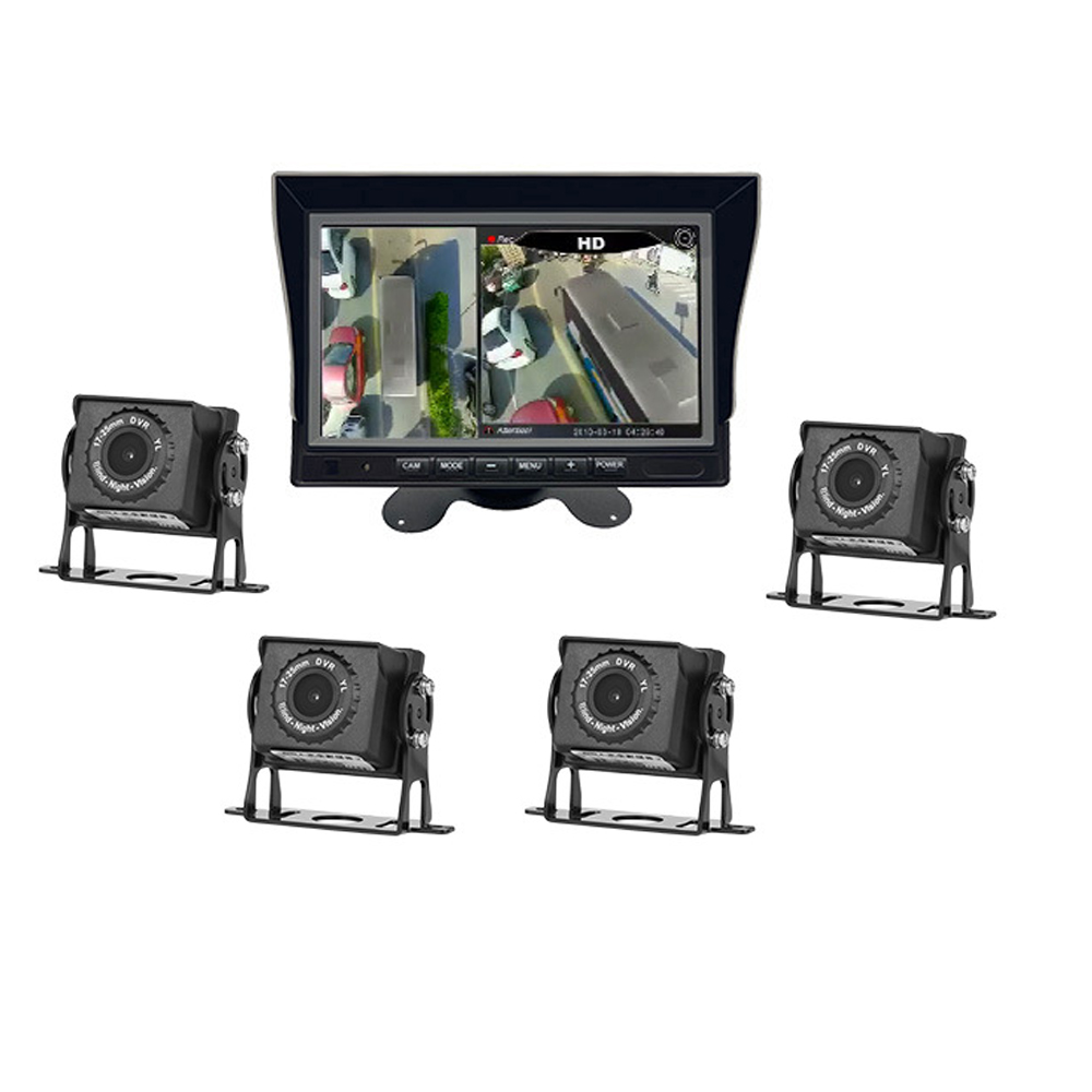 10,1 дюймовый ips-экран, Раздельный видеорегистратор, монитор с 4 камерами, поддержка 1080P, AHD-вход, Раздельный режим отображения для системы камер грузовиков