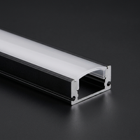 Profilé LED en aluminium avec diffuseur opale, embouts et clips, cadre mince en alliage d'aluminium pour caisson lumineux LED