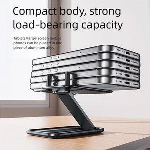 Dual Mode 2 in 1 Aluminum Alloy Foldable Phone Stand Magnetic Tray 0.8cm Ultra Thin Mini <b>Holder</b> for Phone <b>Tablet</b> - Product Image 6