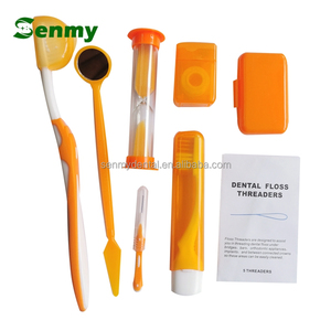 G110C commercio all'ingrosso della fabbrica tazza di Design orale ortodontico Kit per Travelling uso 8 in 1 Set di spazzolino portatile cura tuta - Product Image 5