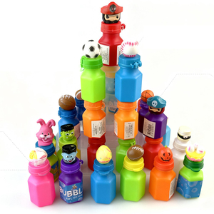 Colorful Bubble Water Toy Bottles With Animal Sports Character Kids Outdoor Indoor Bubble Game Wholesale Party Supplies Gift